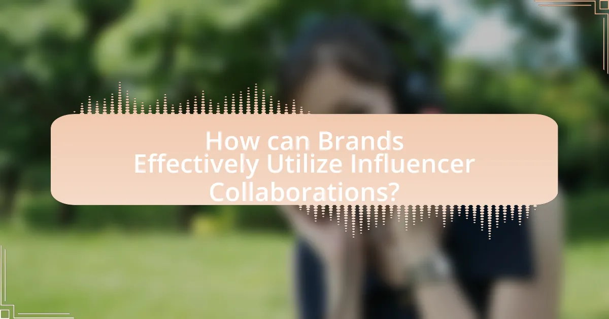 How can Brands Effectively Utilize Influencer Collaborations?