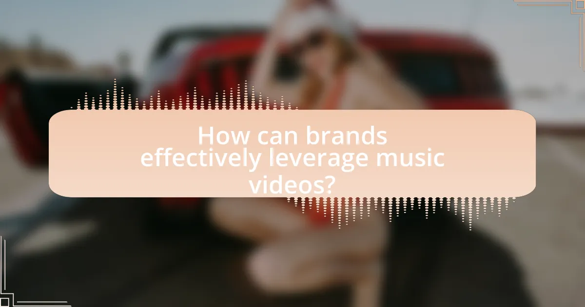 How can brands effectively leverage music videos?