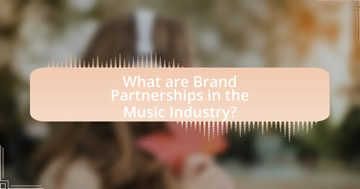 What are Brand Partnerships in the Music Industry?