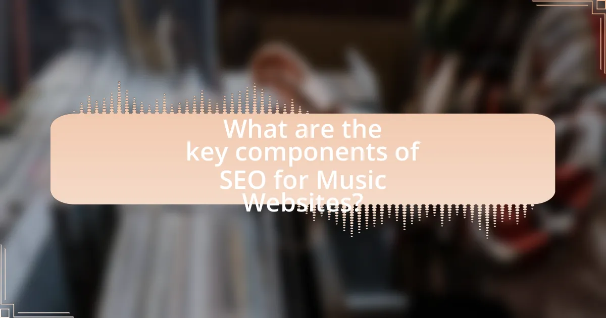 What are the key components of SEO for Music Websites?
