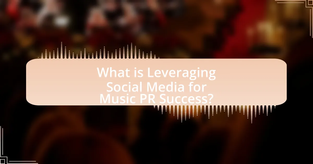 What is Leveraging Social Media for Music PR Success?